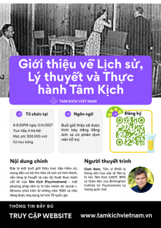 Trực tiếp - Giới thiệu về Lịch sử, Lý thuyết và Thực hành Tâm Kịch (Psychodrama) 3/4/2027
